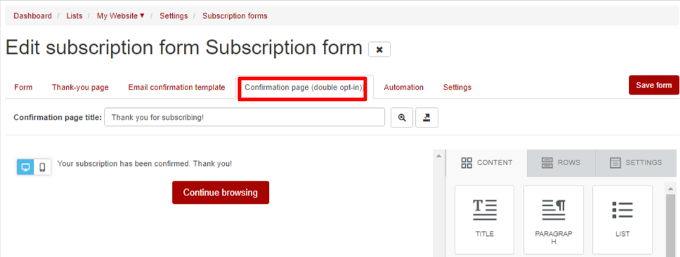 subscription-form-confirmation-page